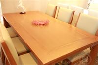 Bàn ghế phòng ăn hiện đại màu trắng - MH03