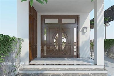 Cửa gỗ tự nhiên cho chung cư