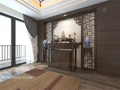 Thiết kế phòng thờ đẹp và ấn tượng của năm