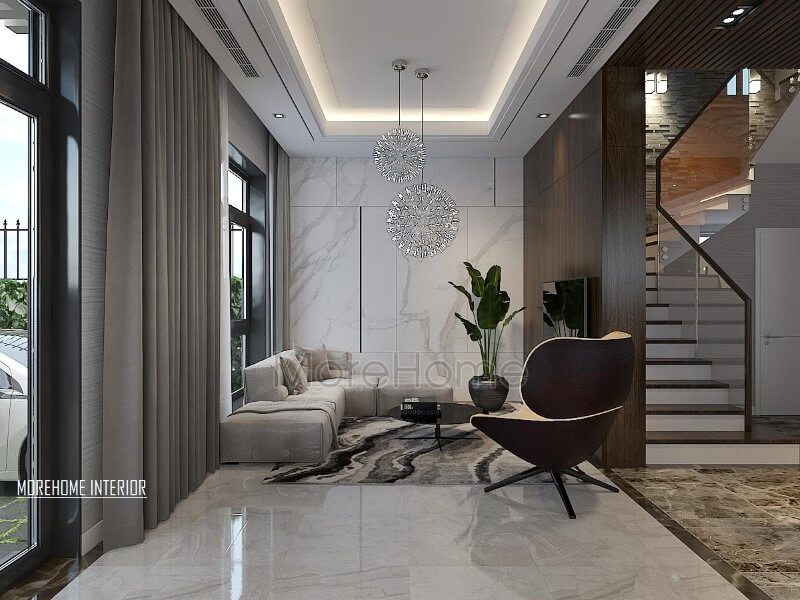 Trang trí nội thất phòng khách hiện đại, sang trọng cho biệt thự, nhà phố. Thiết kế nội thất phòng khách