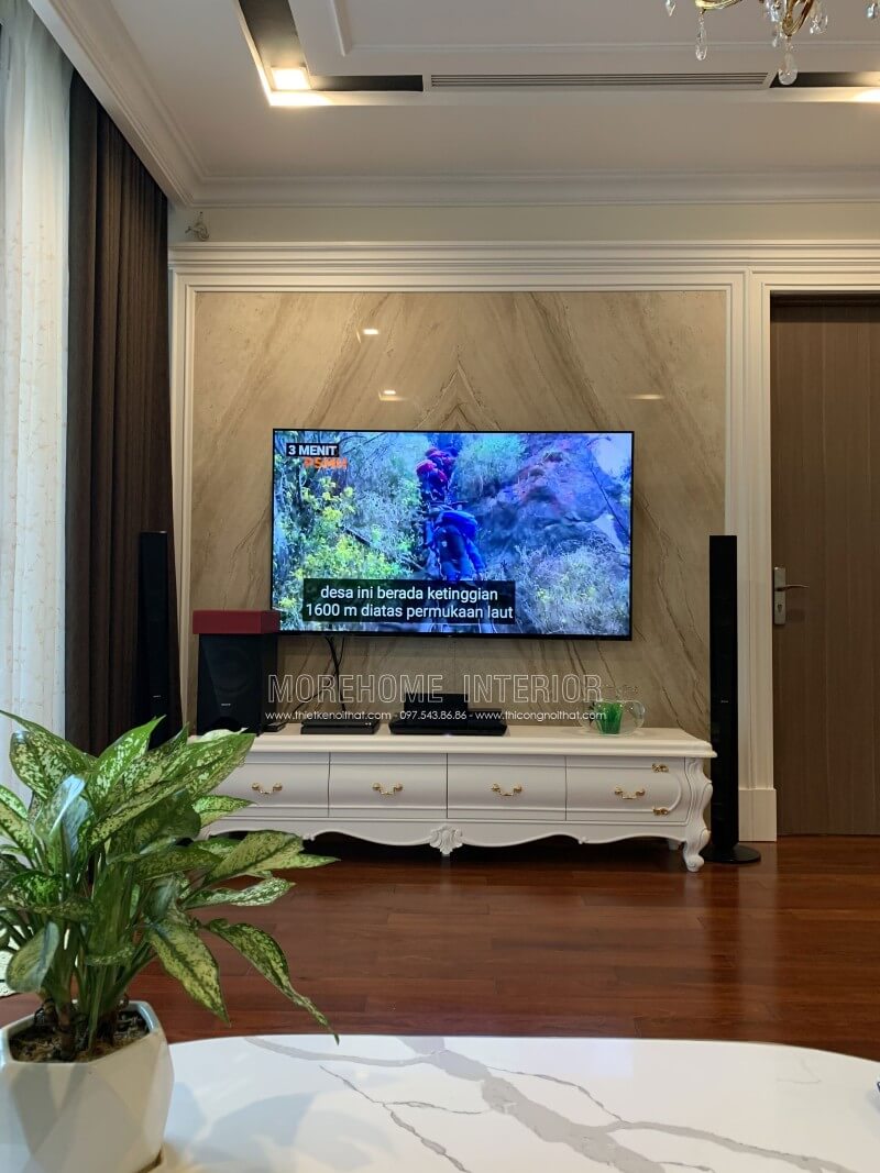 Thi công nội thất phòng khách chung cư đẹp Thi công nội thất phòng khách đẹp, sang trọng