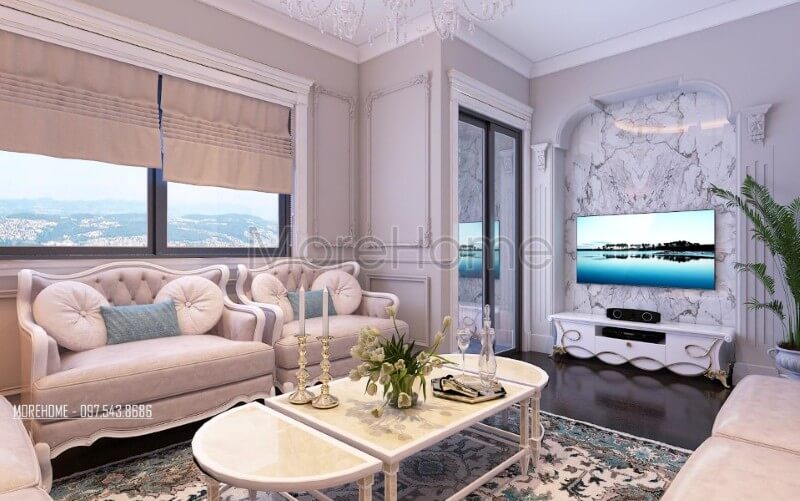 Thiết kế nội thất phòng khách chung cư ấn tượng và tinh tế tới từng chi tiết nhỏ. Cập nhật những mẫu thiết kế phòng khách đẹp độc đáo