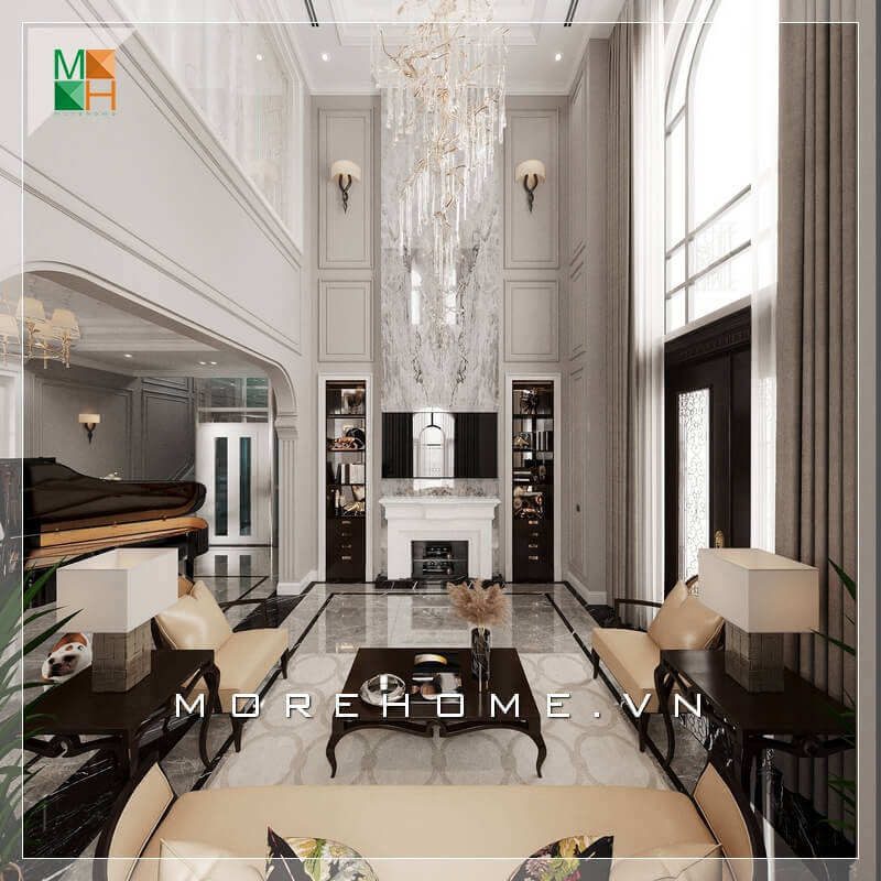 Kệ tivi tân cổ điển đẹp và lạ mắt cũng là một mẫu nội thất không thể thiếu trong không gian phòng khách biệt thự, nhà phố, chung cư cao cấp, biến căn phòng trở nên tiện nghi và sang trọng hơn. Top các mẫu thiết kế phòng khách sang trọng và tiện nghi nhất