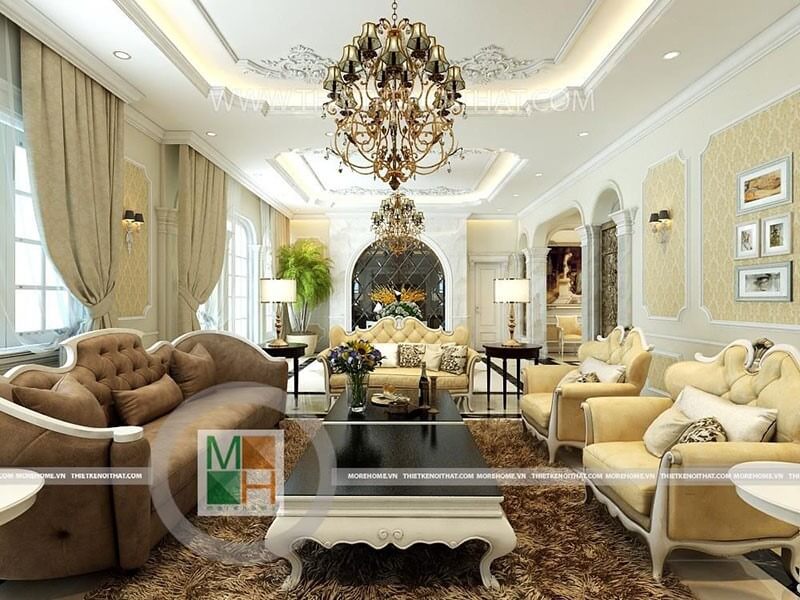 Tư vấn mẫu thiết kế phòng khách sang trọng