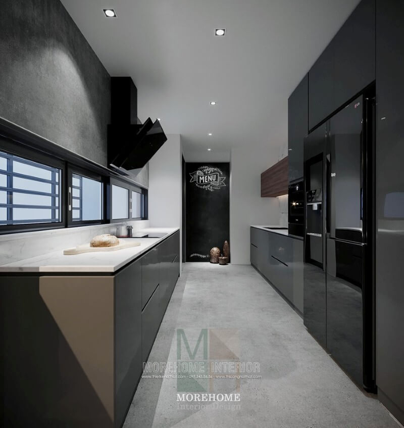 Đá nhân tạo ốp bếp màu trắng ấn tượng làm nổi bật không gian phòng bếp đá ốp bếp cao cấp