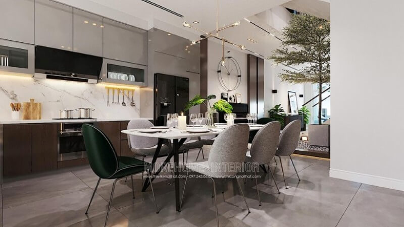 Mẫu đá ốp bếp đẹp màu trắng vân mây cao cấp đá ốp bếp cao cấp