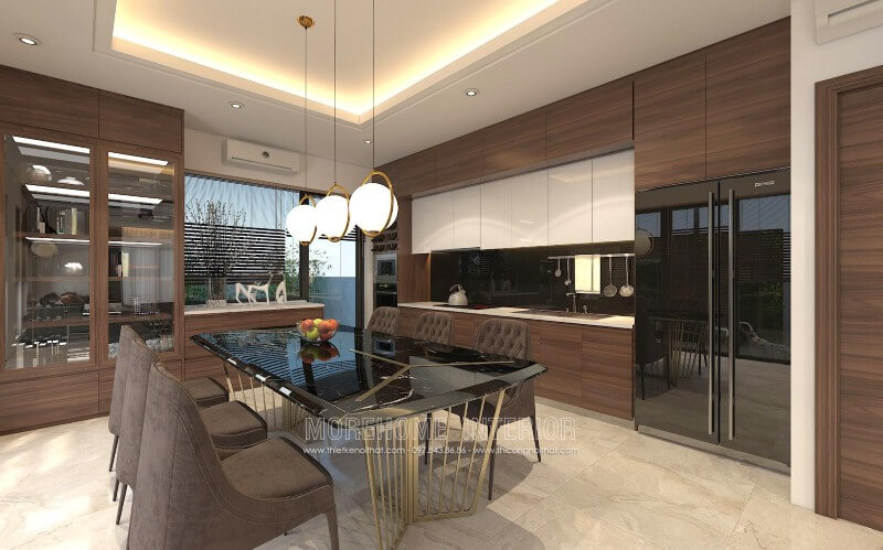 Thiết kế tủ bếp hiện đại, đơn giản tập trung vào công năng sử dụng mang lại sự tiện nghi nhất cho gia chủ Tủ bếp đẹp, sang trọng và đẳng cấp