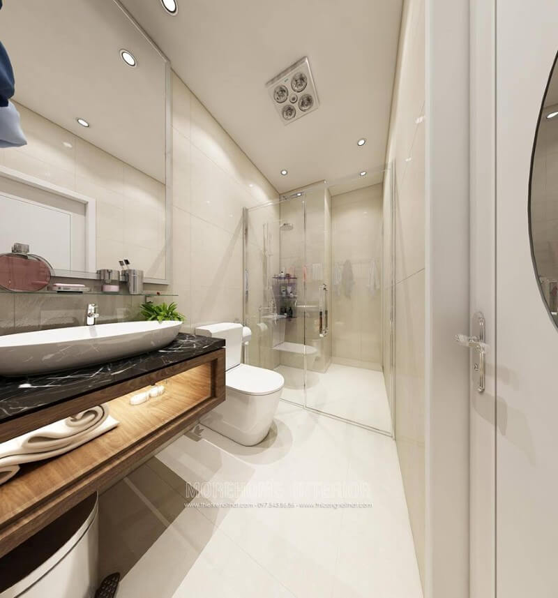 Thiết kế nội thất phòng tắm nhà chung cư ấn tượng Bố trí nội thất chung cư