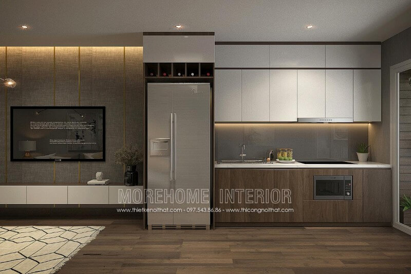 Tủ bếp gỗ công nghiệp đẹp được yêu thích nhất trong vài năm trở lại đây Tủ bếp đẹp, tủ bếp đẹp hiện đại, tủ bếp An Cường, tủ bếp cao cấp