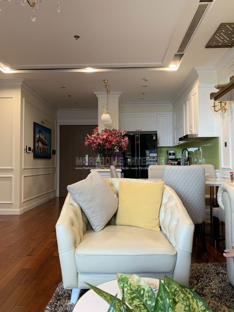 Ghế sofa tân cổ điển màu be cho chung cư cao cấp Sofa tân cổ điển cao cấp