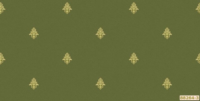 Sự kết hợp giữa họa tiết màu vàng trên nền giấy màu xanh rất nổi bật