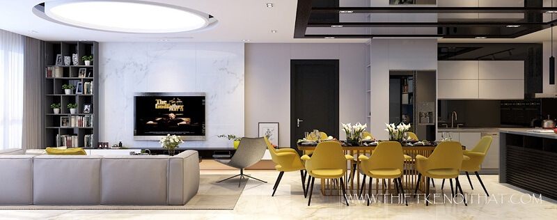 Thiết kế chung cư đơn giản đang được nhiều gia đình yêu thích và lựa chọn với cách bố trí nội thất hợp lí khoa học