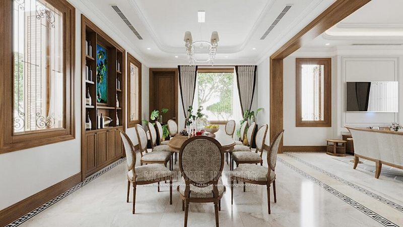 Trang trí nội thất phòng ăn đẹp với sản phẩm nội thất gỗ cao cấp