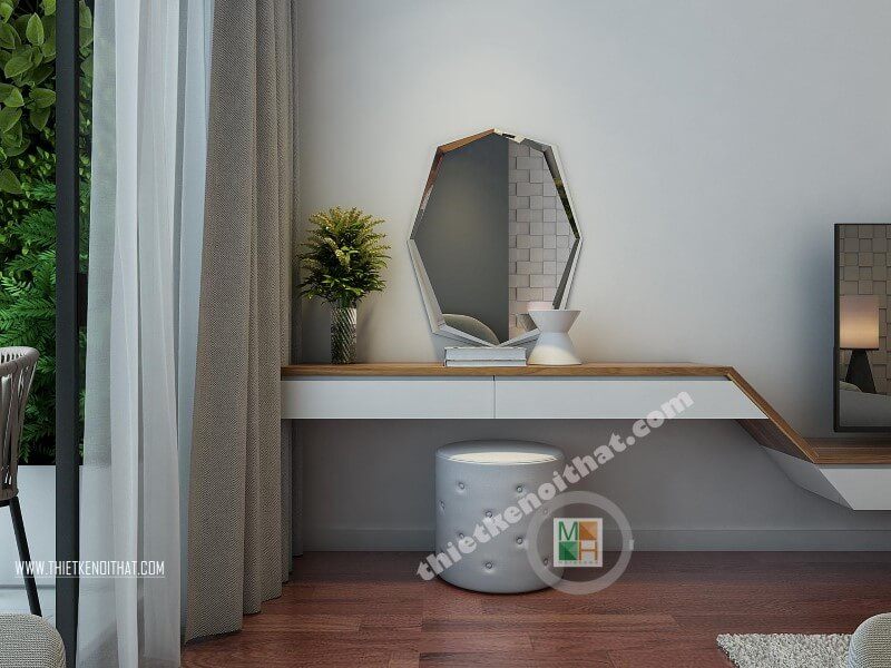 Mẫu gương trang trí hiện đại sẽ làm nổi bật không gian của căn phòng của gia chủ.